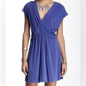 FREE PEOPLE Cupro Cap Sleeve Dress